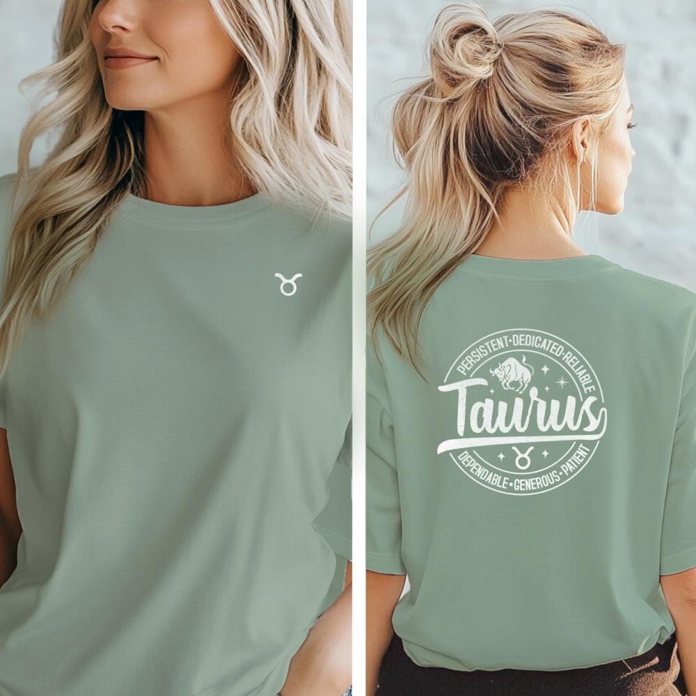 TAURUS Zodiac Unisex Jersey Tee - Intellectual, Friendly, Versatile, Astrology Gift, Horoscope Shirt